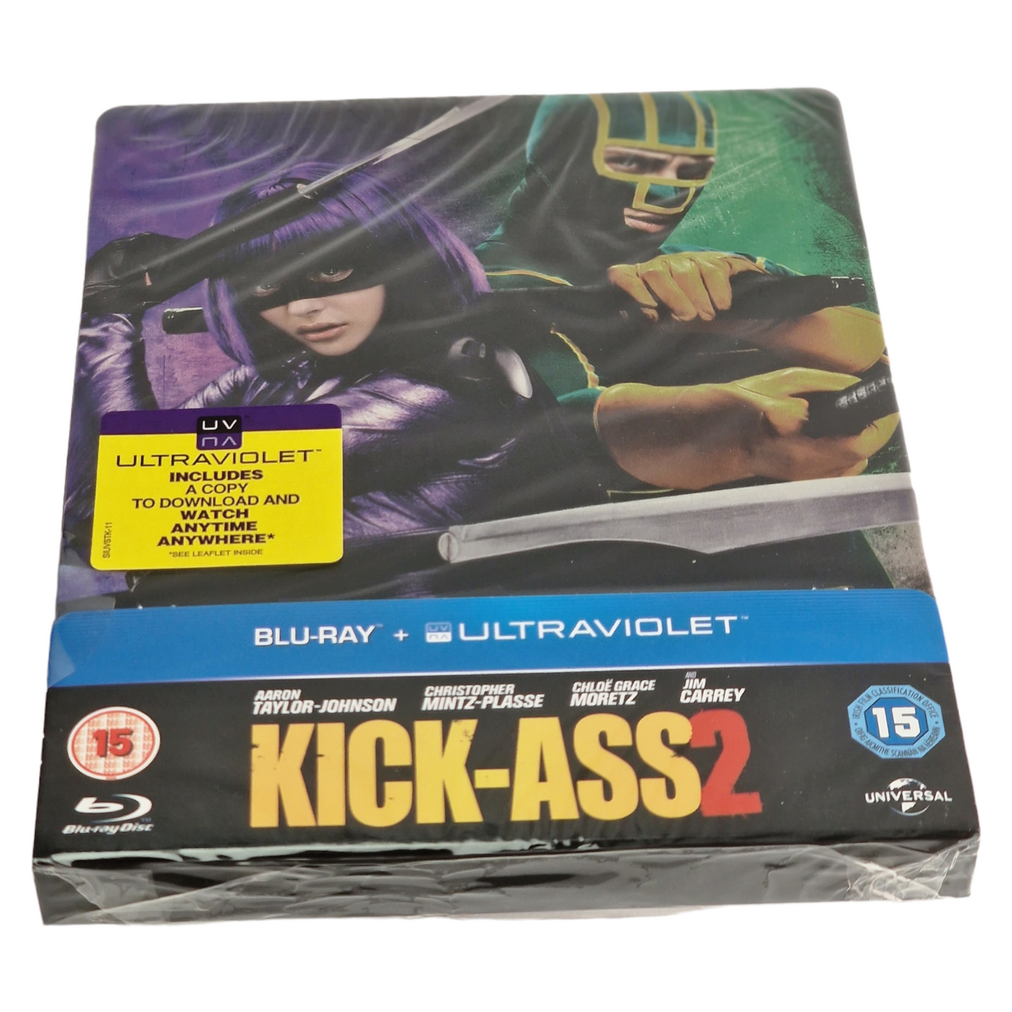 Kick-Ass 2 Blu-ray SteelBook Édition Limitée Taylor-Johnson 2013 Region Libre