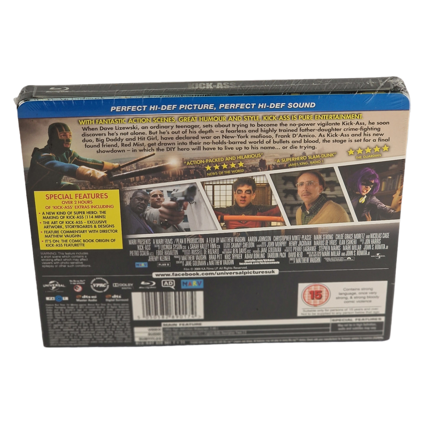 Kick-Ass Blu-ray SteelBook Débossé Universal édition 100e anniversaire 2013 Libre