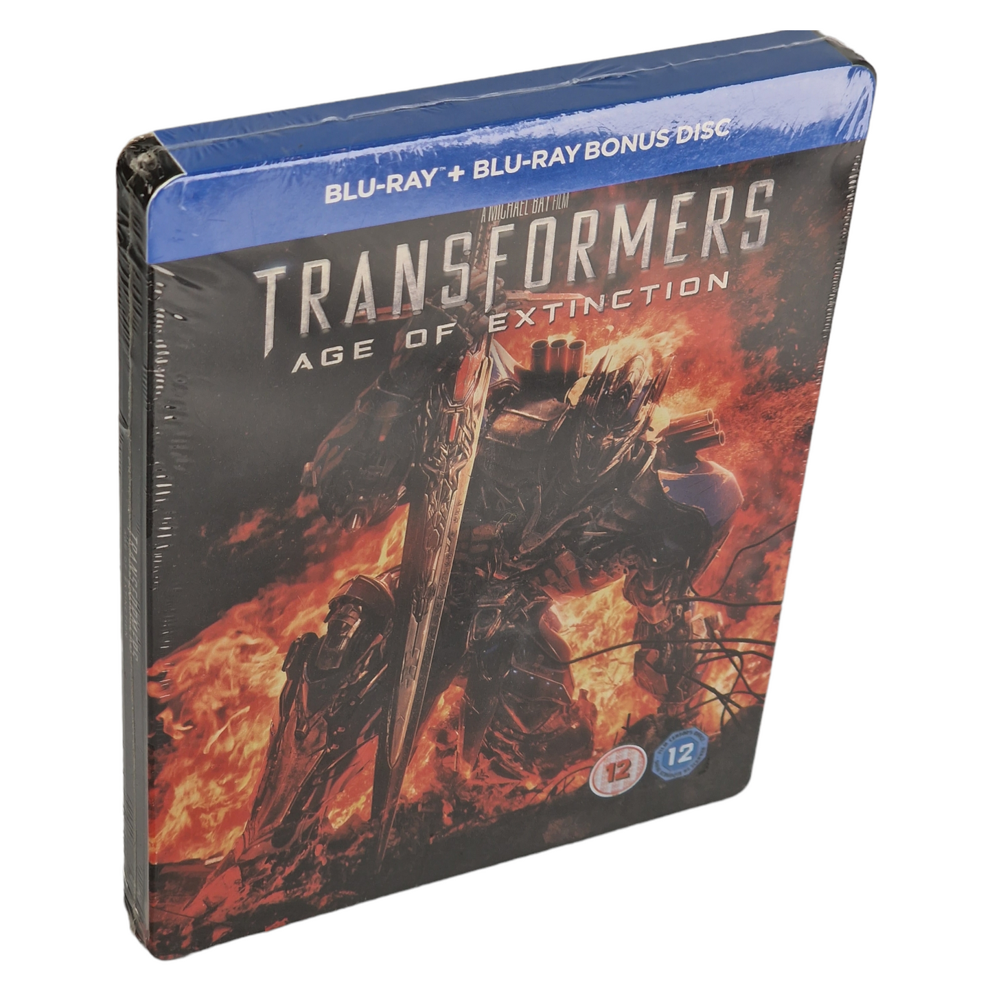 Transformers 4: Age of Extinction Blu-ray +DVD Steelbook Débossé Mark Wahlberg B