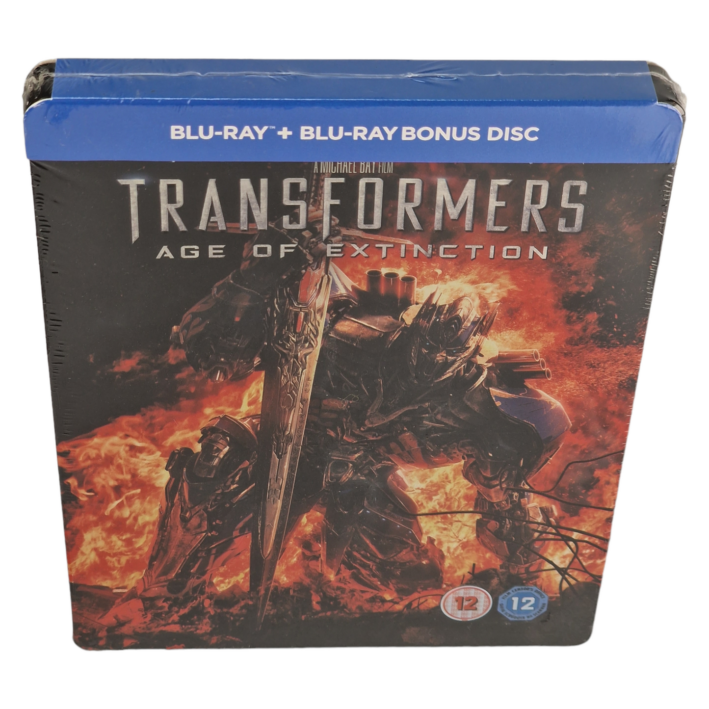 Transformers 4: Age of Extinction Blu-ray +DVD Steelbook Débossé Mark Wahlberg B