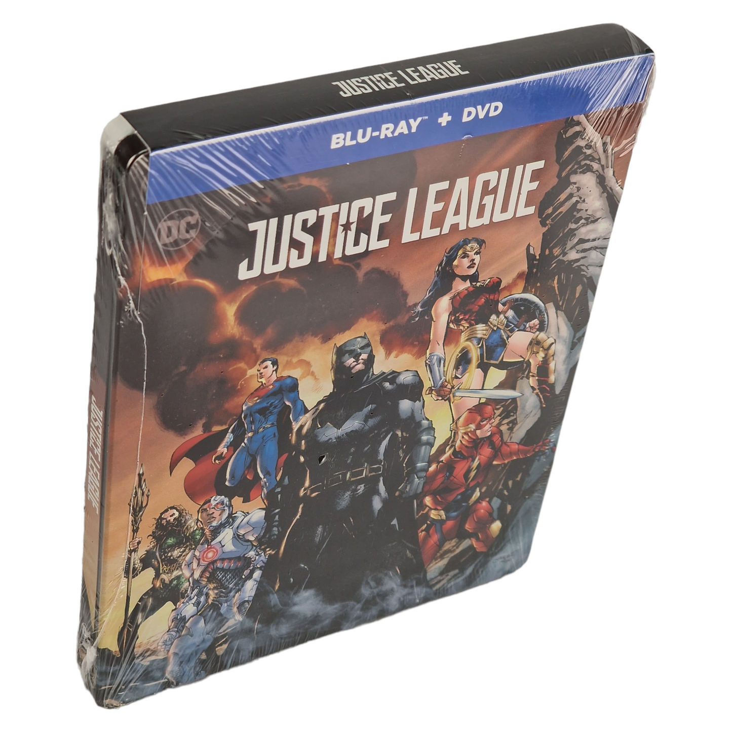 Justice League Blu-ray + DVD SteelBook Ben Affleck Zack Snyder 2019 Zone A