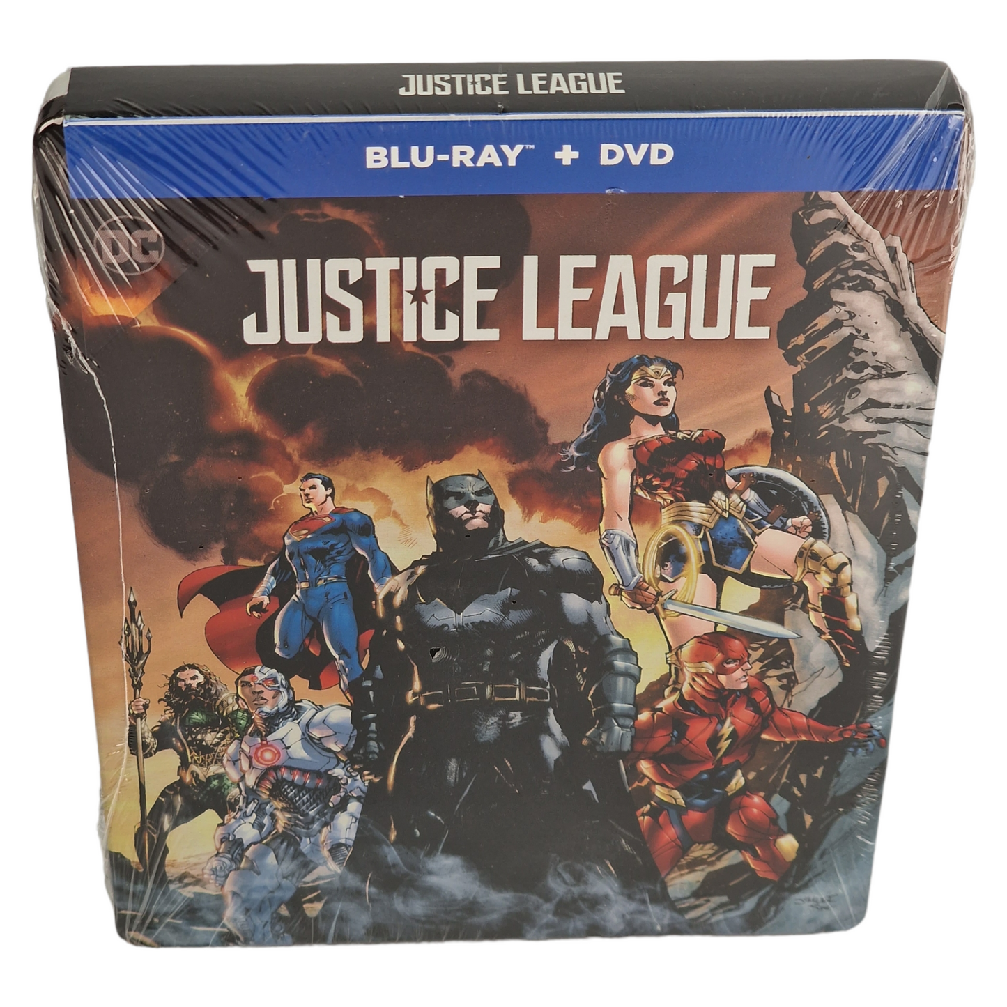 Justice League Blu-ray + DVD SteelBook Ben Affleck Zack Snyder 2019 Zone A