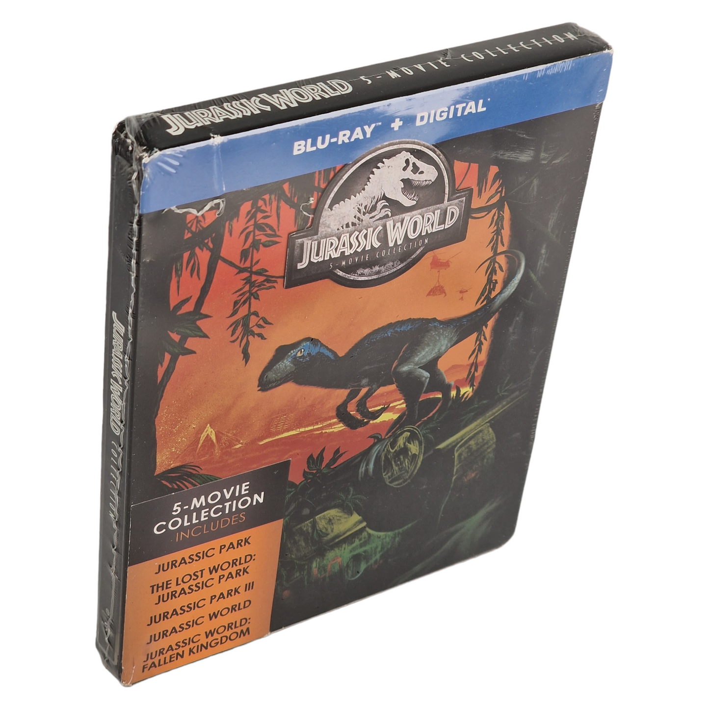 Jurassic World : Collection 5 films Blu-ray SteelBook 2018 Spielberg Region A