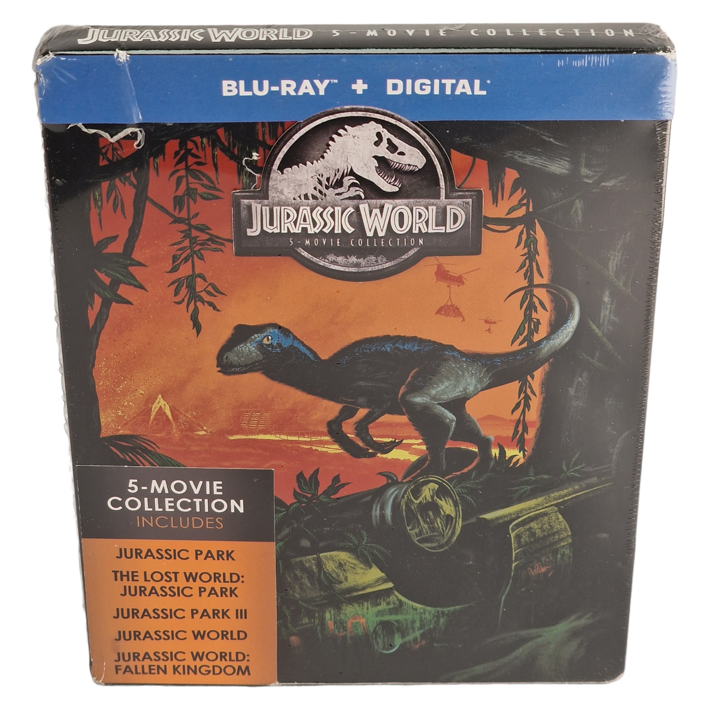 Jurassic World : Collection 5 films Blu-ray SteelBook 2018 Spielberg Region A