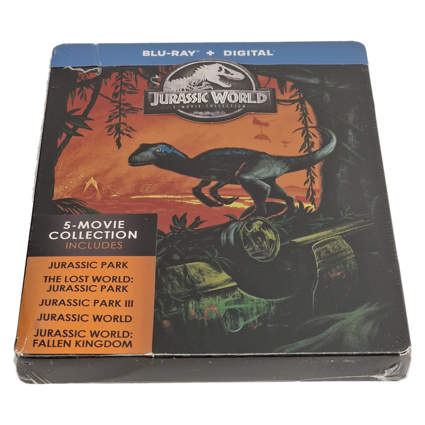Jurassic World : Collection 5 films Blu-ray SteelBook 2018 Spielberg Region A