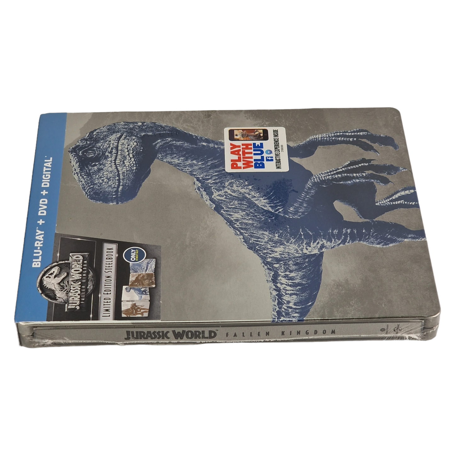 Jurassic World: Fallen Kingdom Blu-ray + DVD SteelBook Chris Pratt 2018 A
