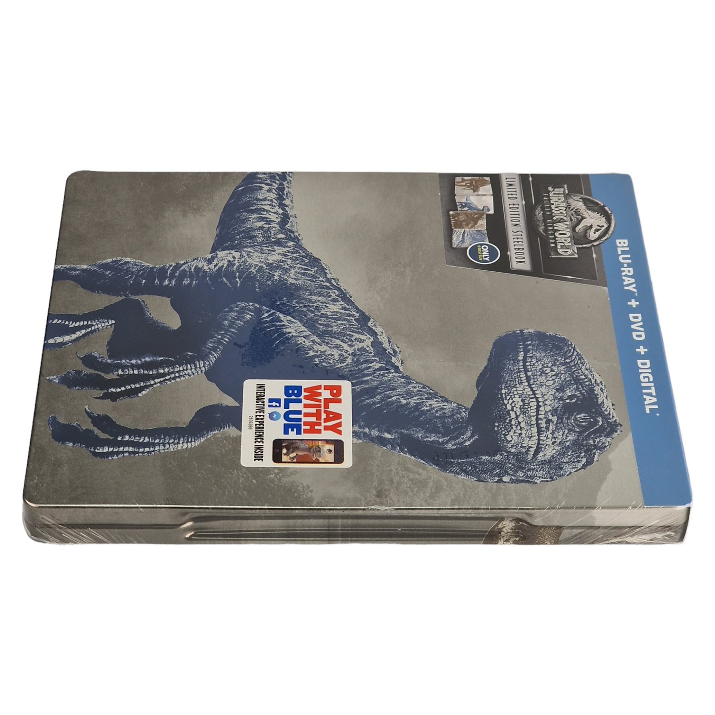 Jurassic World: Fallen Kingdom Blu-ray + DVD SteelBook Chris Pratt 2018 A