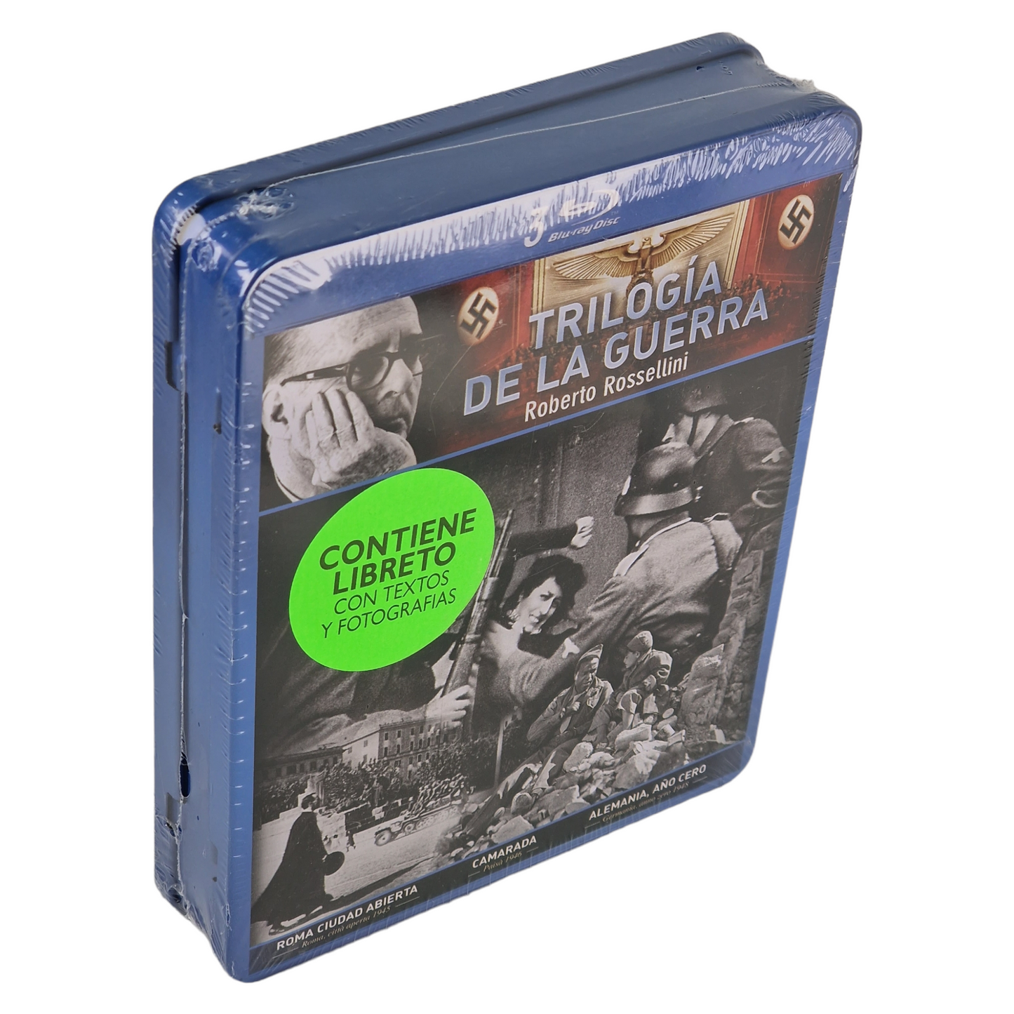 Trilogie de la guerre Blu-ray Metal Box Roberto Rossellini Region Libre