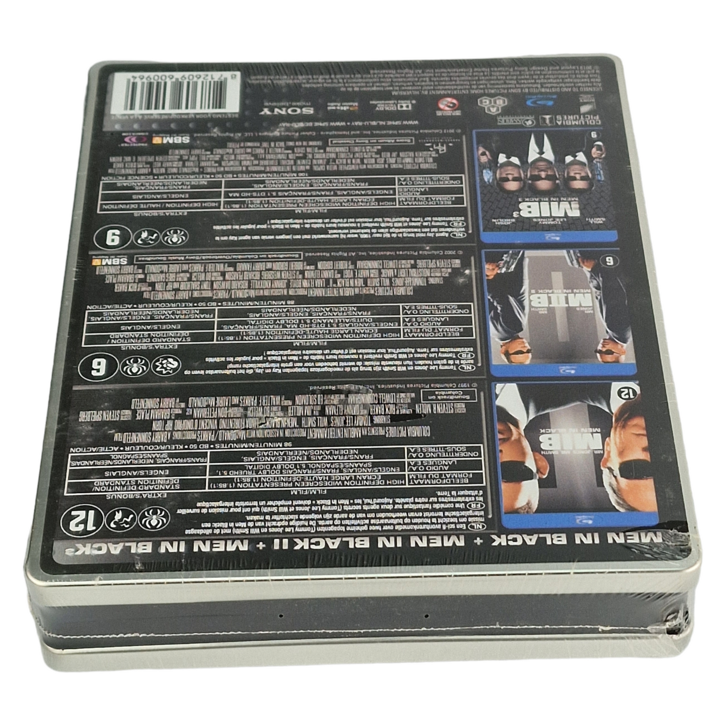 Men in Black-Trilogie 1997-2012 -Coffret Blu-ray SteelBook 3 Films Métalbox B