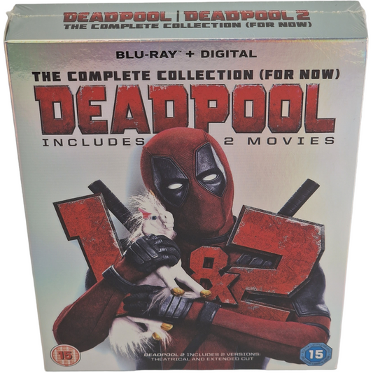 Deadpool / Deadpool 2 Blu-ray 2 films, 3 coupes  Ryan Reynolds Region B