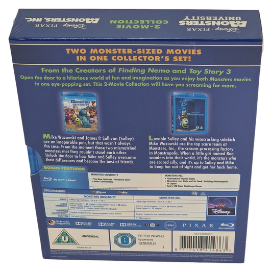 Monstres & Cie + Monstres Academy (2001-2013) - Coffret Blu-ray - Zone libre - vue 2
