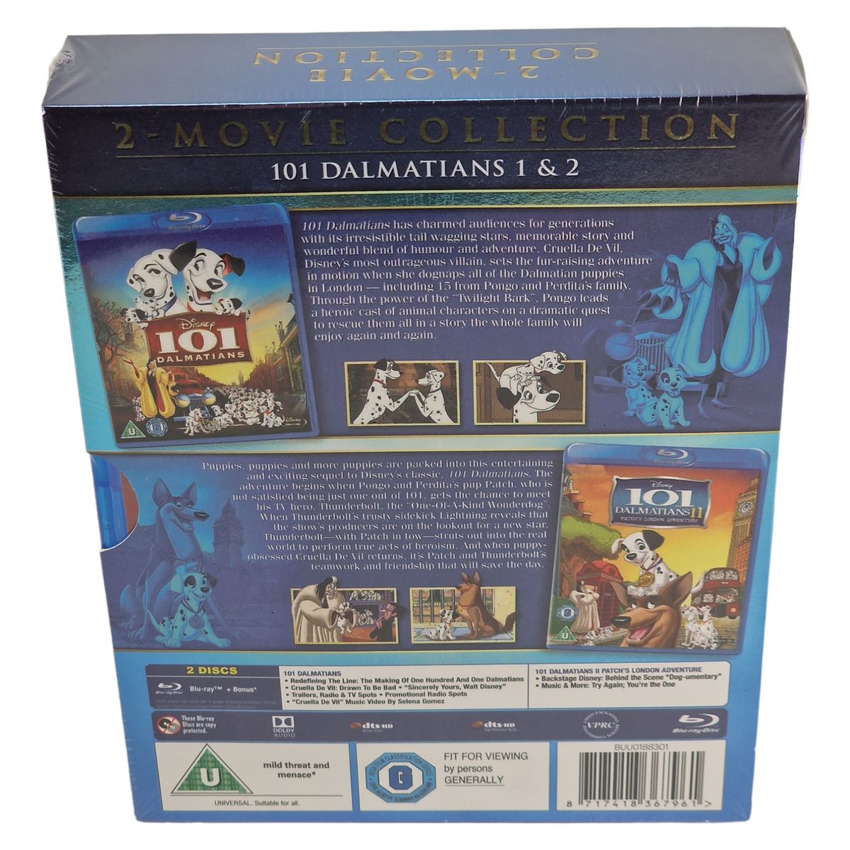 Les 101 Dalmatiens - Collection 2 films (1961-2003) - Coffret Blu-ray - Zone B - vue 6