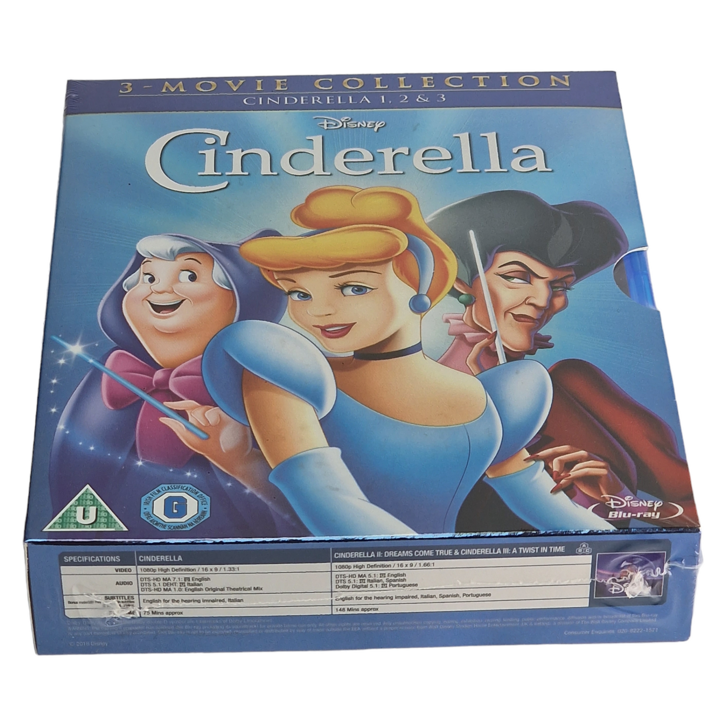 Cendrillon - Collection 3 films (1950-2007) - Coffret Blu-ray - Zone libre - vue 5