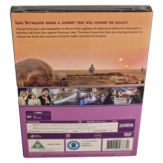 Star Wars, épisode IV : Un nouvel espoir (1977) - DVD - Zone 2 - vue 3