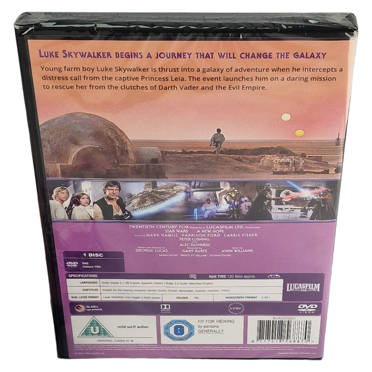 Star Wars, épisode IV : Un nouvel espoir (1977) - DVD - Zone 2 - vue 7