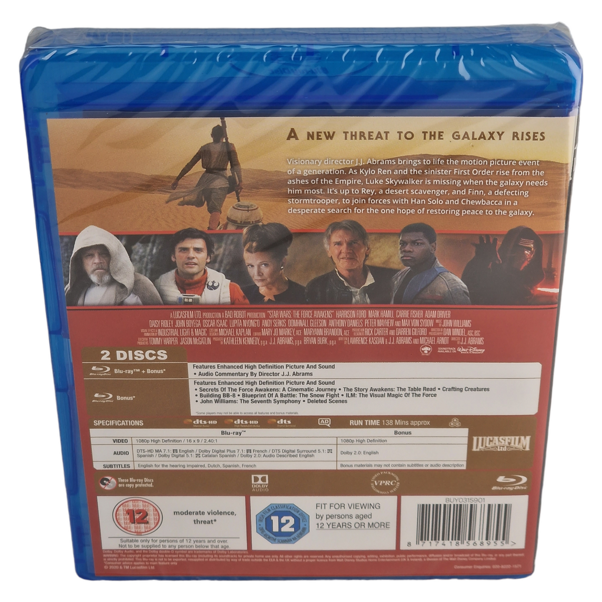 Star Wars, épisode VII : Le Réveil de la Force (2015) - Blu-ray - Zone B - vue 7