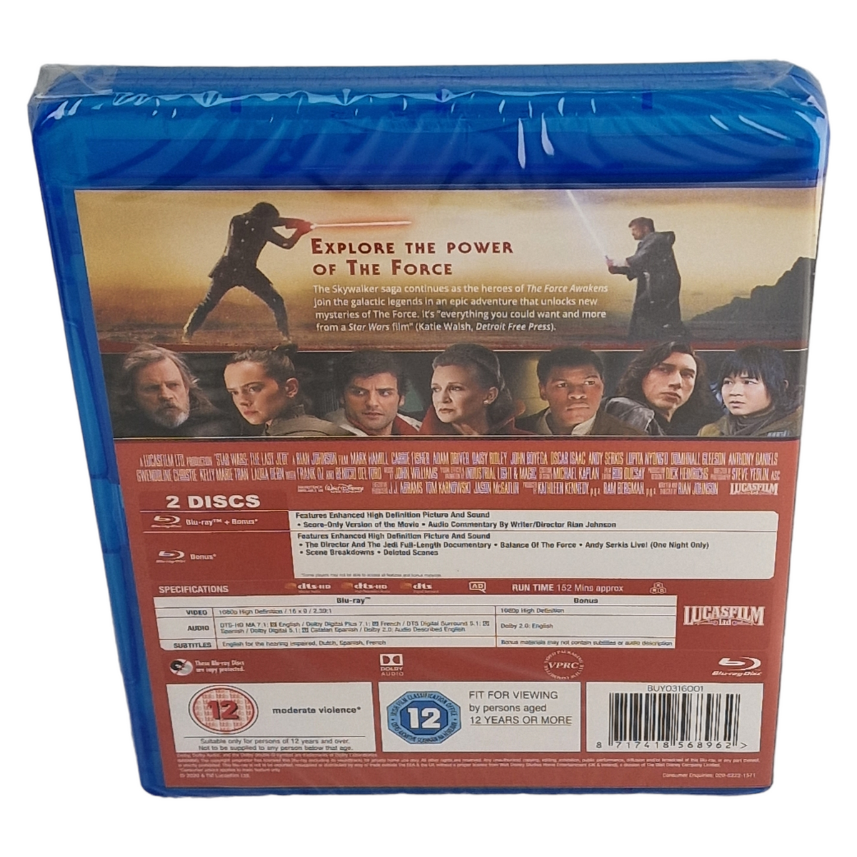 Star Wars, épisode VIII : Les Derniers Jedi (2017) - Blu-ray - Zone B - vue 7
