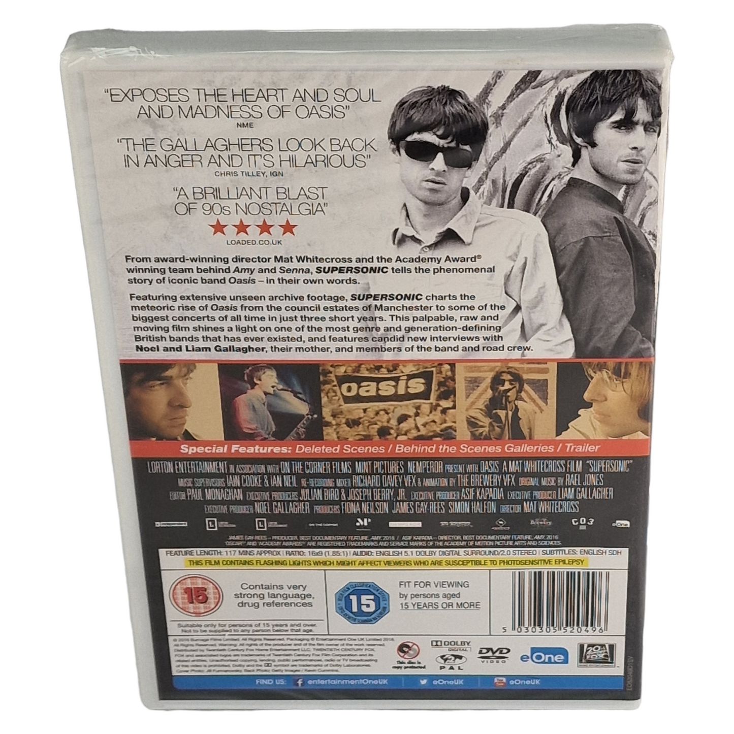 Oasis 2  DVD  Mat Whitecross – Oasis: Supersonic _ Sans région