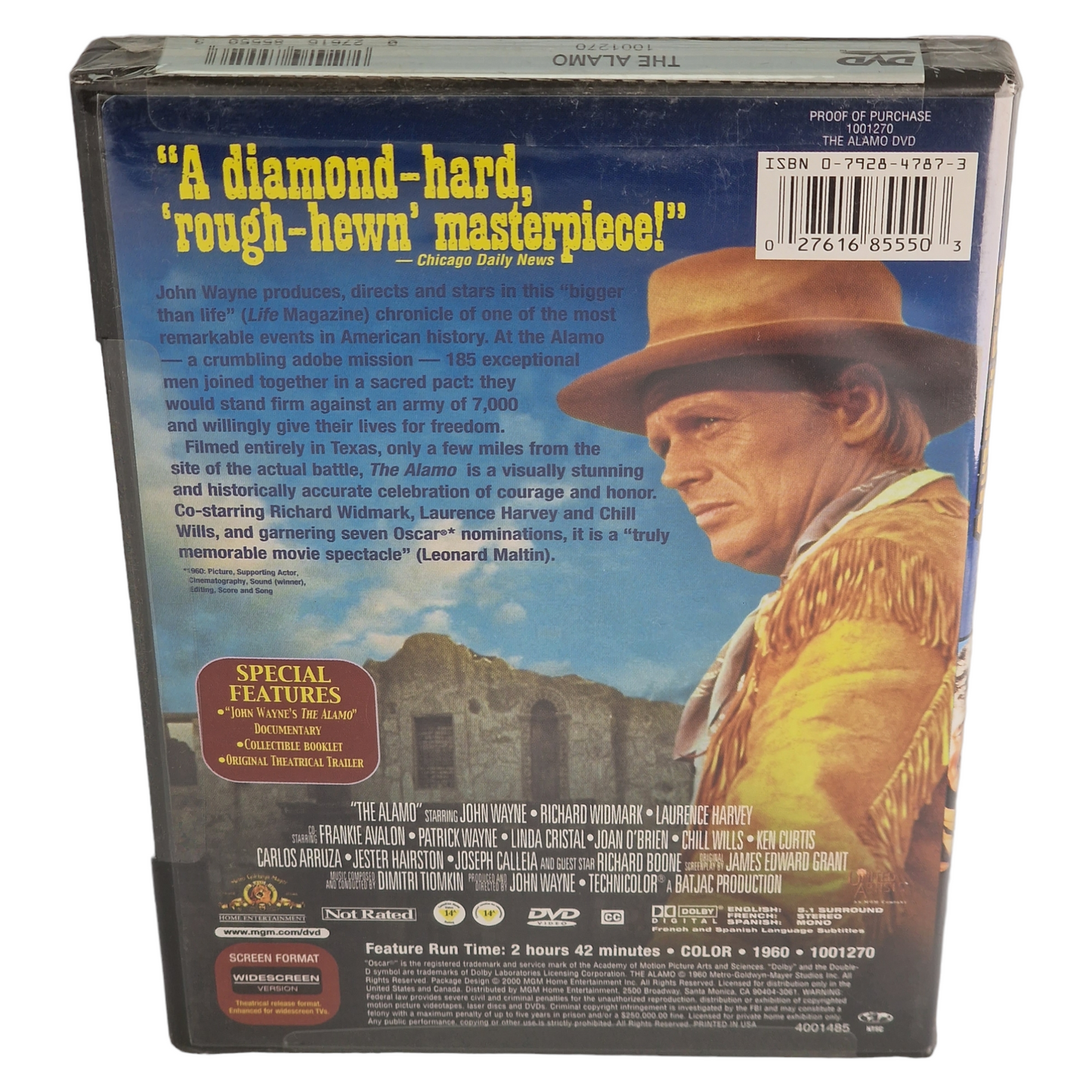 The Alamo DVD John Wayne 1960 US Import VF ___Région 1 __ 2000 Neuf