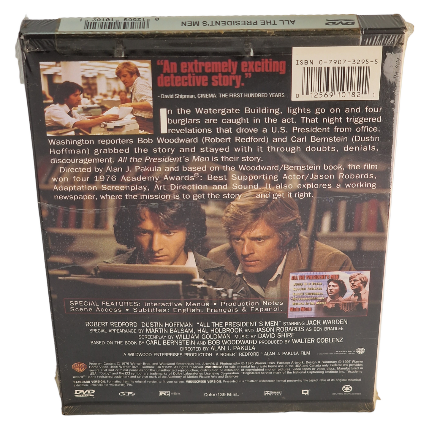 Les Hommes du président 1976 DVD  VO/ STFR  ___ US Import  Région 1 __1997 Neuf