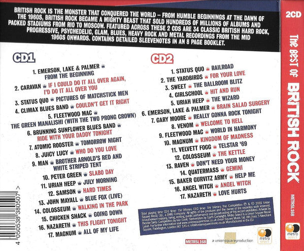 The Best Of British Rock 2 x CD Classic Albums