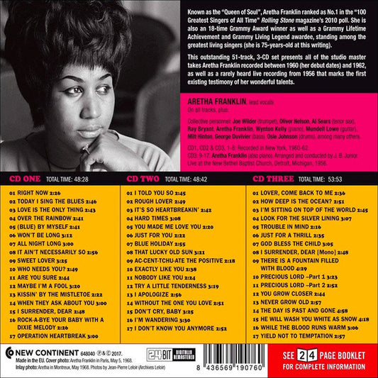 Aretha Franklin - Enregistrements essentiels 1956-1962 - 3 CD - visuel 2