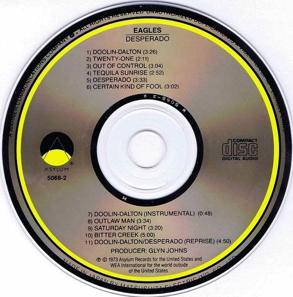 Eagles –CD ____ Desperado
