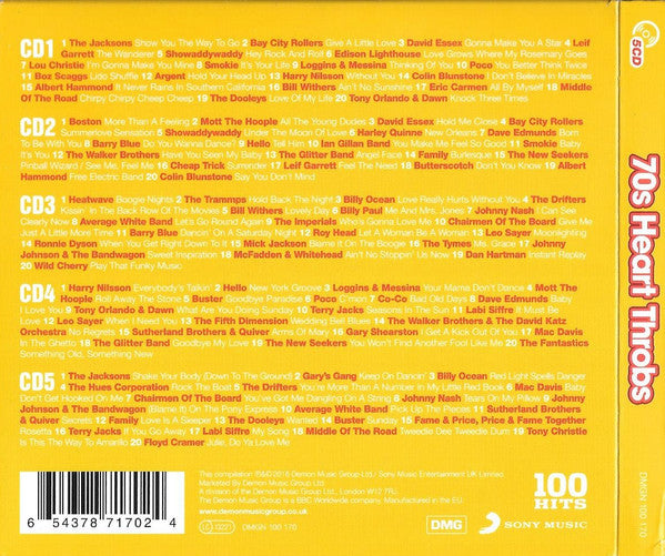 100 Hits 70s Heart Throbs ____5 X CD