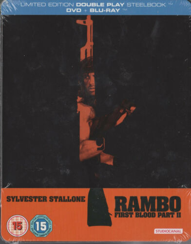 Rambo: First Blood Part II SteelBook Blu-ray +DVD Zavvi édition limitée 2013 Zone Libre