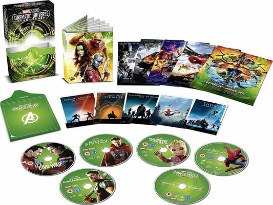 Marvel Studios MCU : Phase 3, partie 1 (2016–2017) – Coffret Blu-ray – Zone B – vue 3