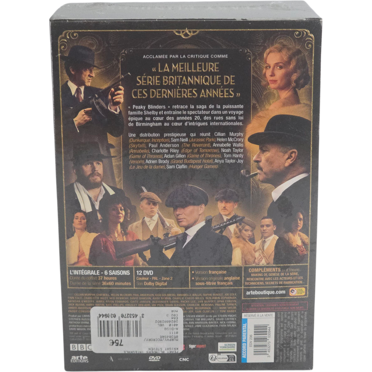 Peaky Blinders Coffret 12 DVD L'Intégrale 6 saisons Cillian Murphy  Zone B