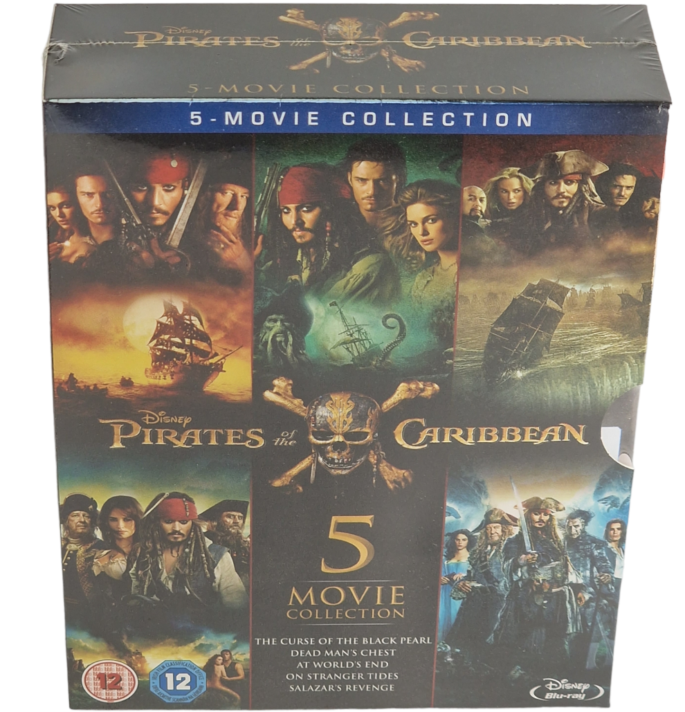 Pirates des Caraïbes : Collection de 5 films Blu-ray Disney [UK Import]