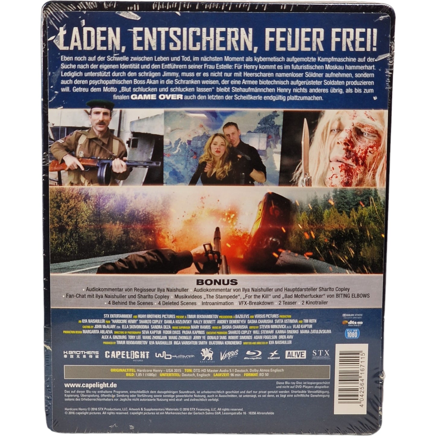 Hardcore Henry  steelbook  Blu-ray Tim Roth,  Ilya Naishuller 2016 Libre [-18]