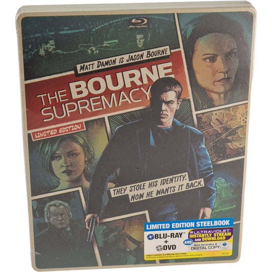 The Bourne Supremacy[Jason Bourne 2 ] Blu-ray + DVD SteelBook Comic Book Zone A
