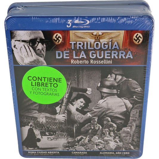 Trilogie de la guerre Blu-ray Metal Box Roberto Rossellini Region Libre