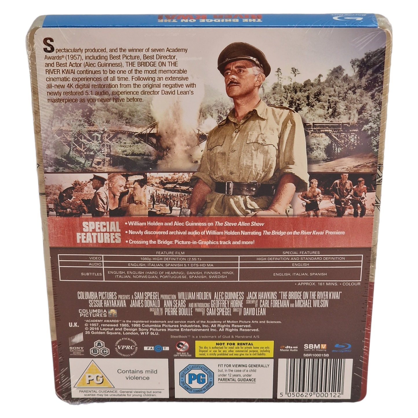 Le pont de la rivière Kwai Blu-ray SteelBook Zavvi Limité à 1000 Exe Zone Libre