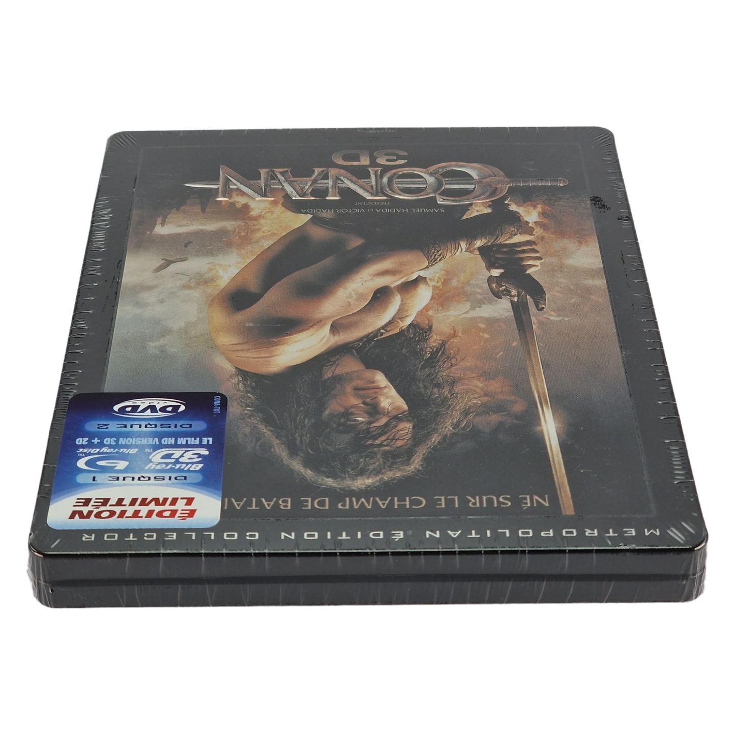 Conan  Blu-ray 3D + 2D + DVD SteelBook Débossé  Jason Momoa, Stephen Lang Zone B
