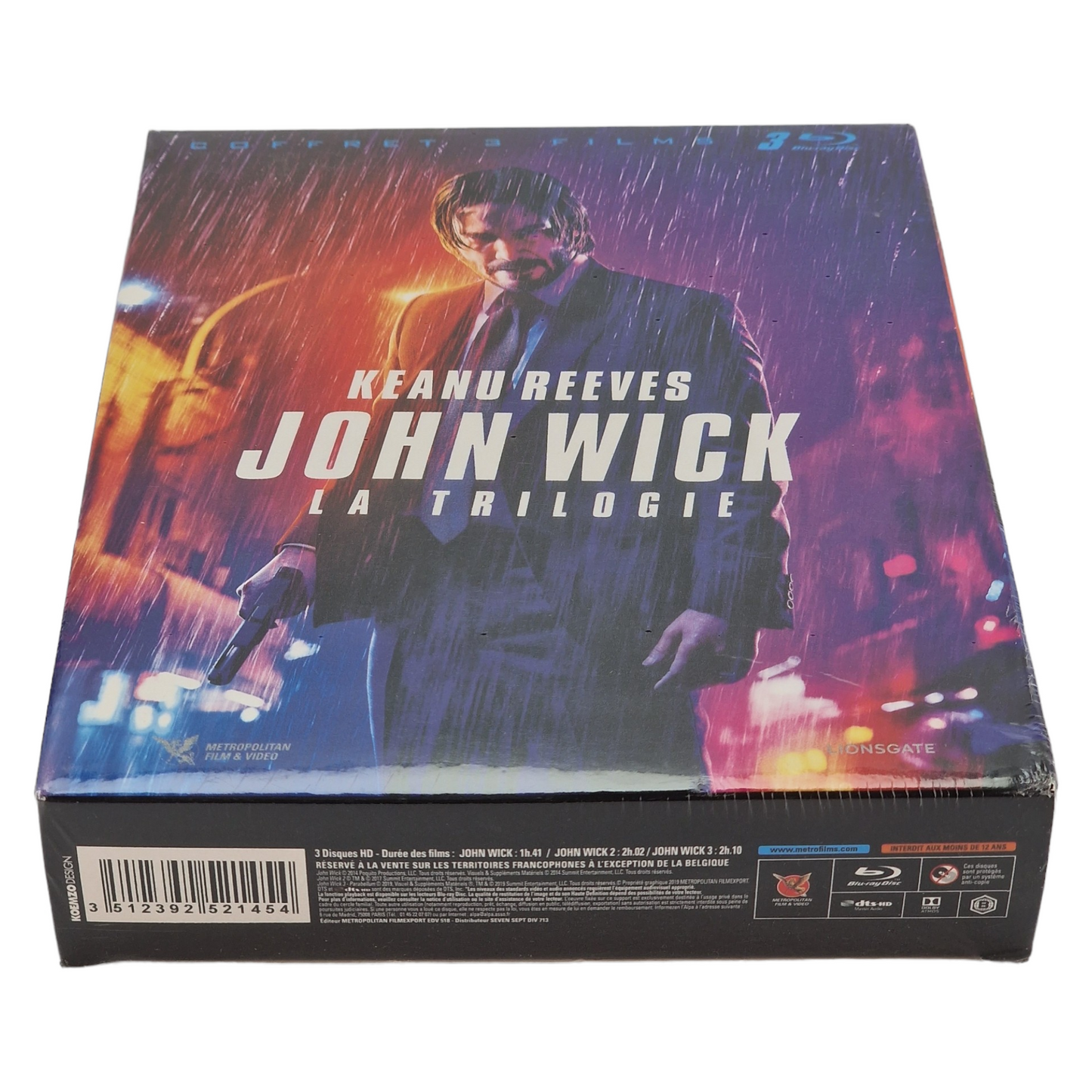 John Wick : Chapitres 1-3 Blu-ray 3 films Keanu Reeves , Laurence Fishburne B
