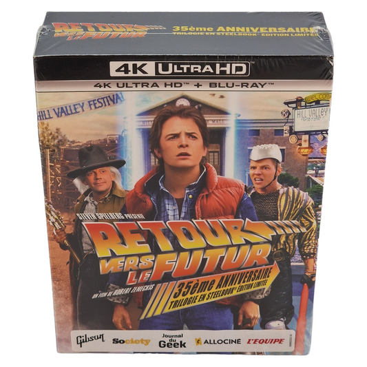 Retour vers le futur - Trilogie (1985-1990) - Coffret SteelBook 4K Ultra HD + Blu-ray - Zone libre + Zone B - vue 2