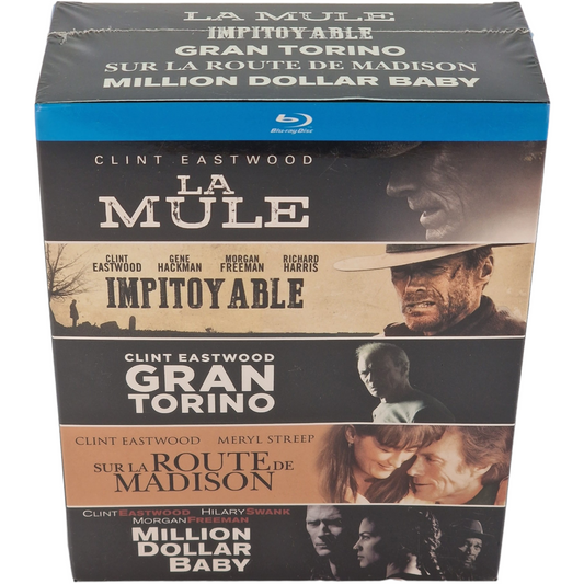 Clint Eastwood acteur - Coffret : La Mule + Gran Torino + Million Dollar Baby + Impitoyable + Blu-ray
