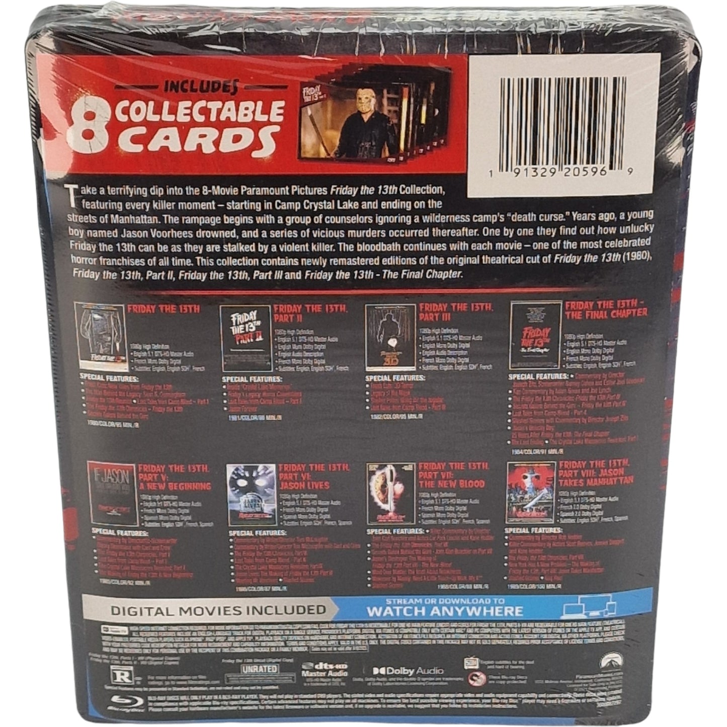 Vendredi 13 : 8 Films Collection Blu-ray SteelBook Edition Limitée 2021 [-18] A