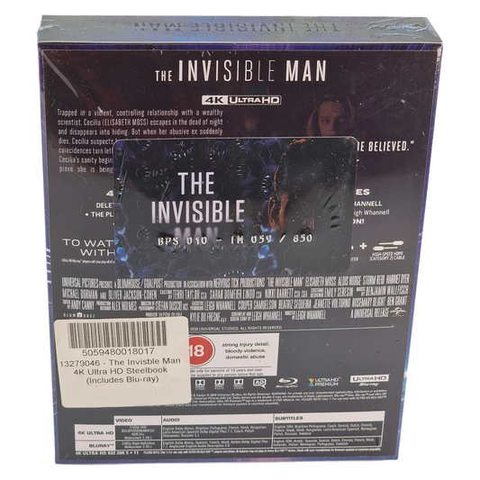 Invisible Man (2020) – Coffret SteelBook 4K Ultra HD + Blu-ray – Zone libre + Zone B – vue 3