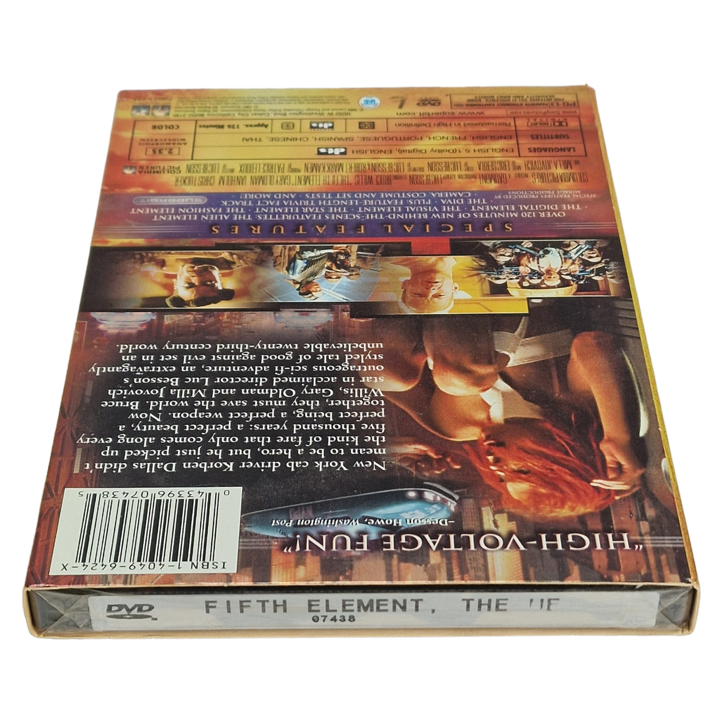 Le cinquième élément DVD 2005  VO/ STFR   Édition Superbit  US Import  Région 1  2001