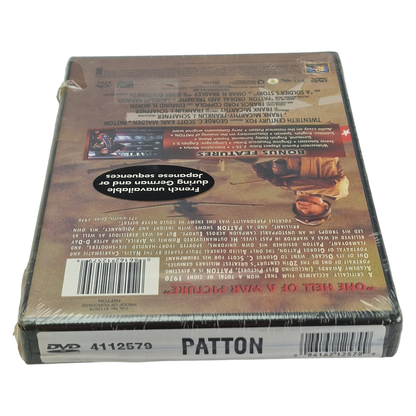 Patton DVD 2000 US Import Région 1  VF George C. Scott, Karl Malden