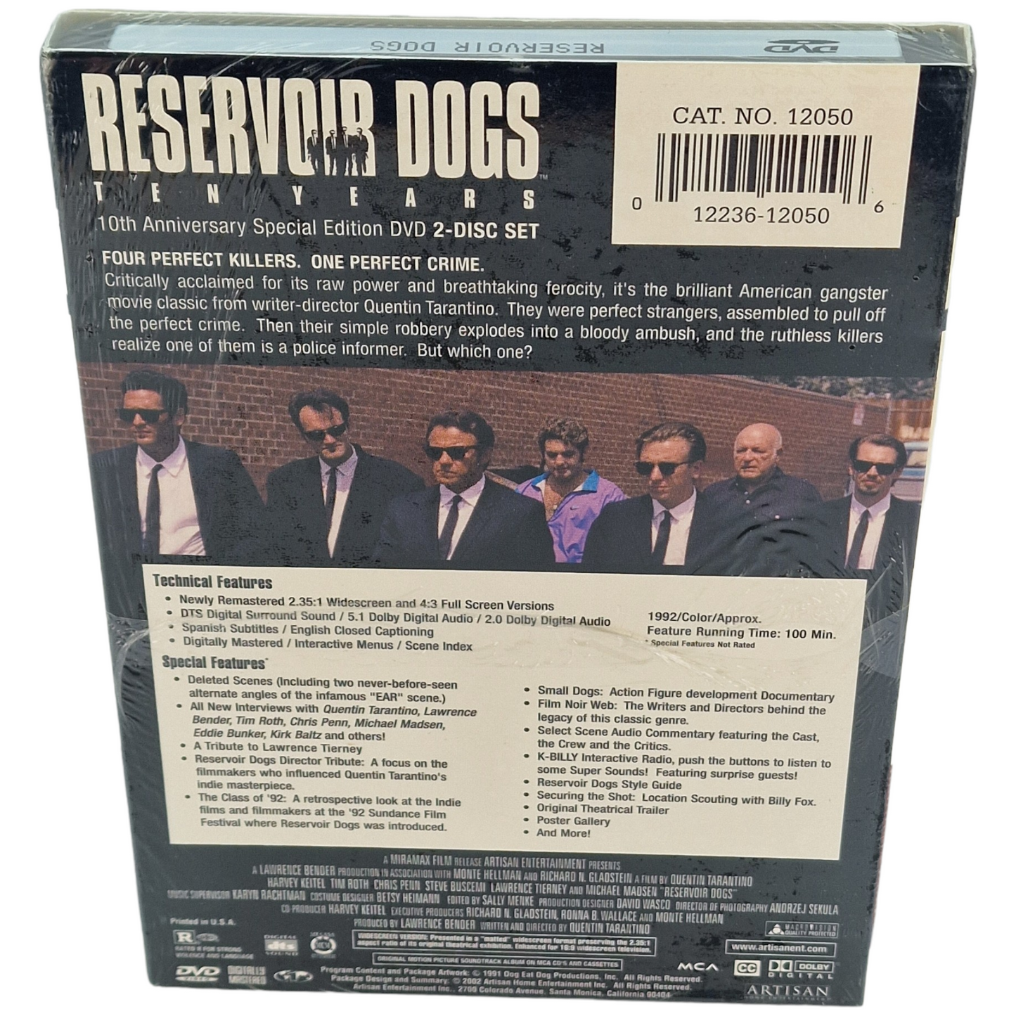 Reservoir Dogs DVD spéciale 10e anniversaire |  Couverture de M. White Zone 1 VO