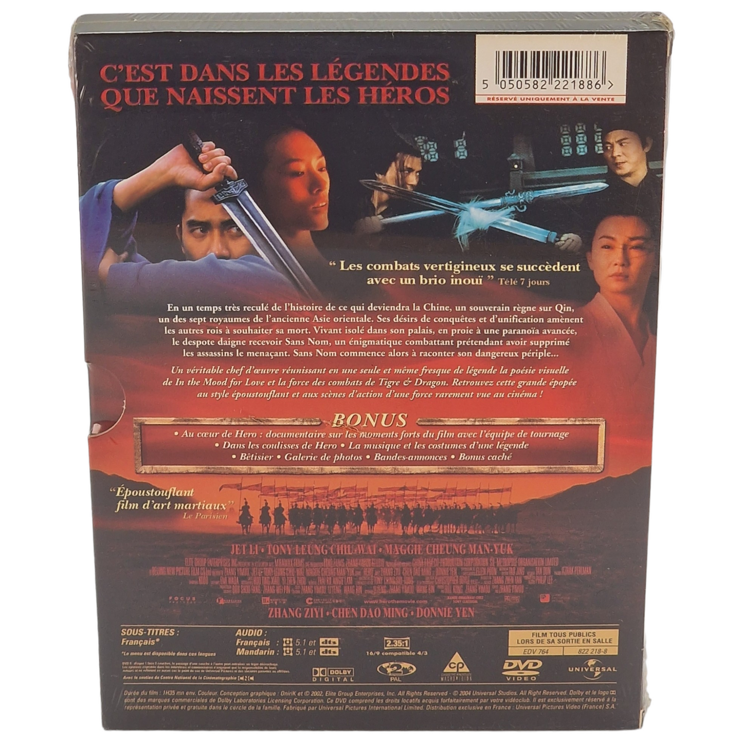 Hero - Édition Collector 2 X DVD France Zone 2 Zhang Yimou