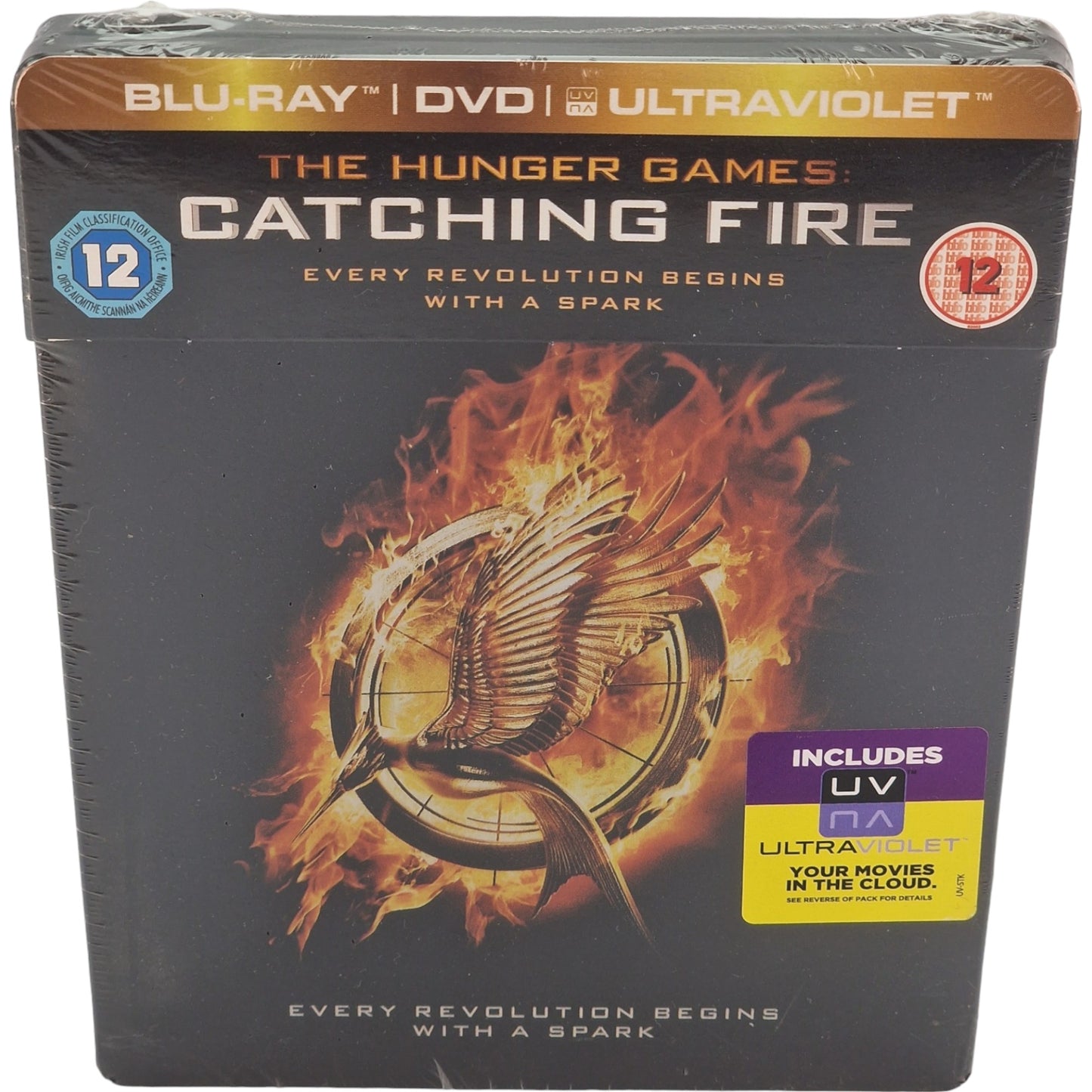 The Hunger Games:Catching Fire Steelbook Blu-ray + DVD Jennifer Lawrence Zone B