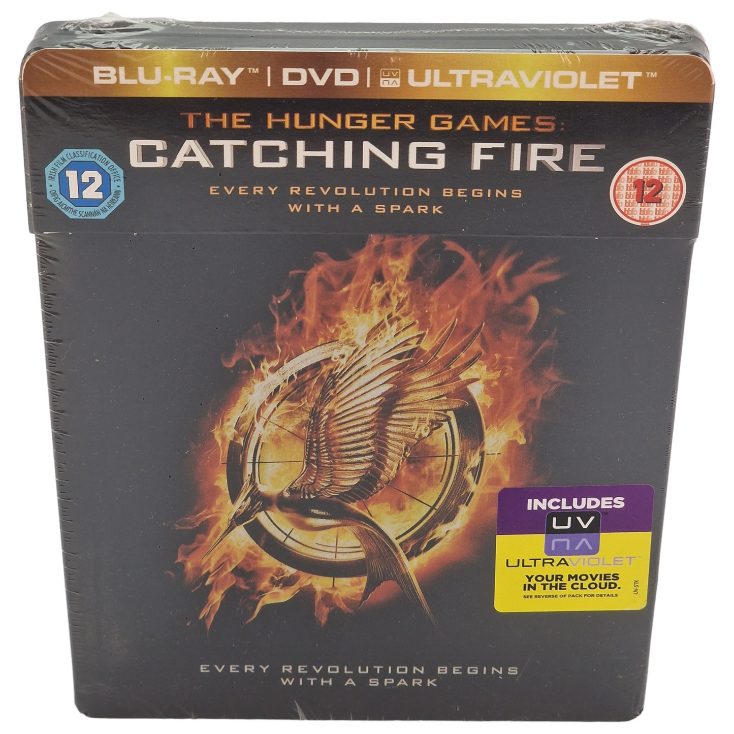 The Hunger Games:Catching Fire Steelbook Blu-ray + DVD Jennifer Lawrence Zone B