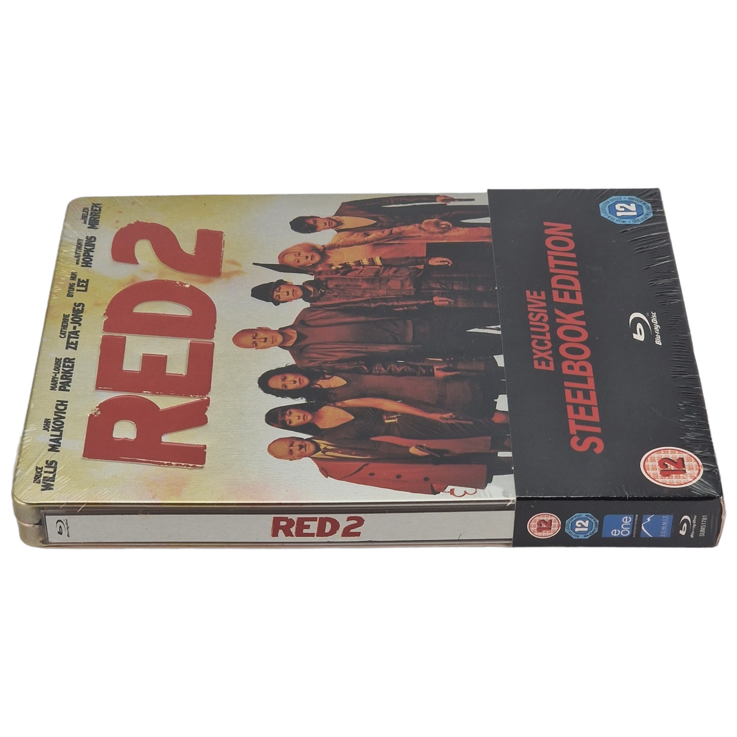 RED 2 Blu-ray Steelbook Débossé: Bruce Willis, John Malkovich Édition Zone B