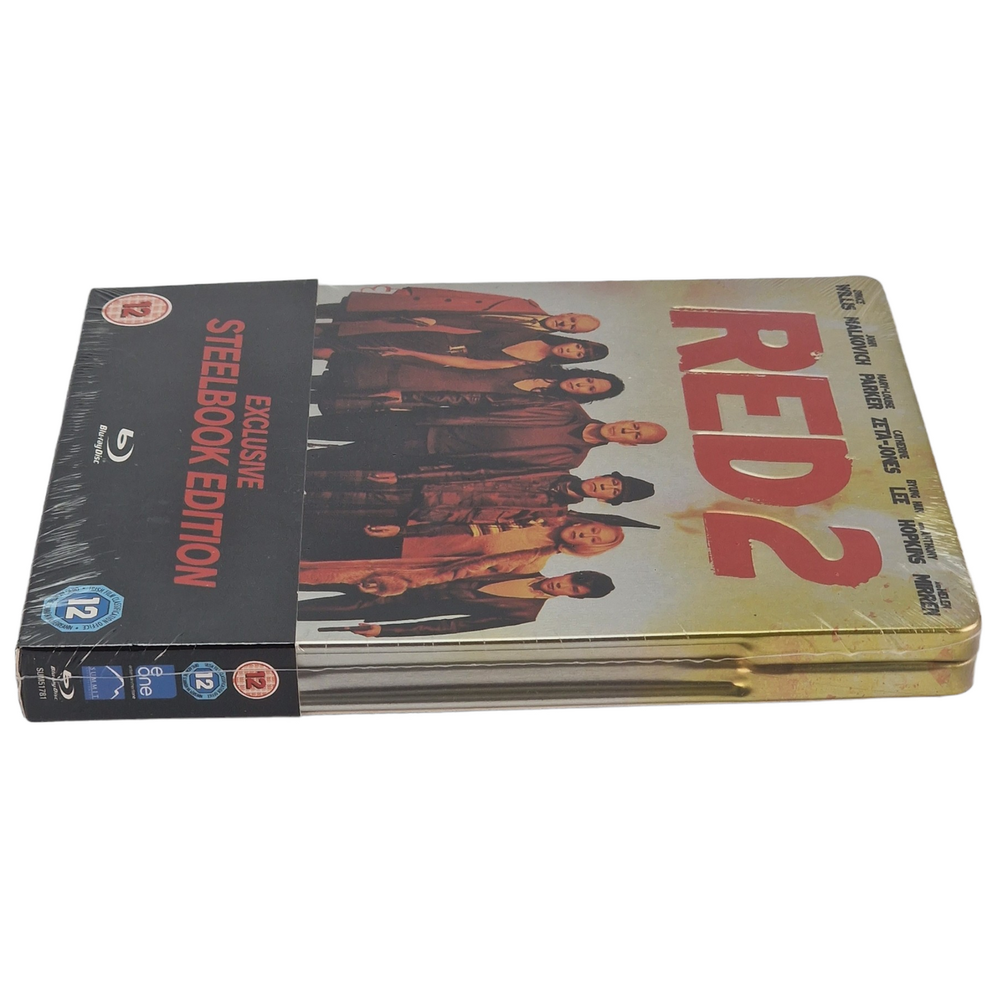 RED 2 Blu-ray Steelbook Débossé: Bruce Willis, John Malkovich Édition Zone B
